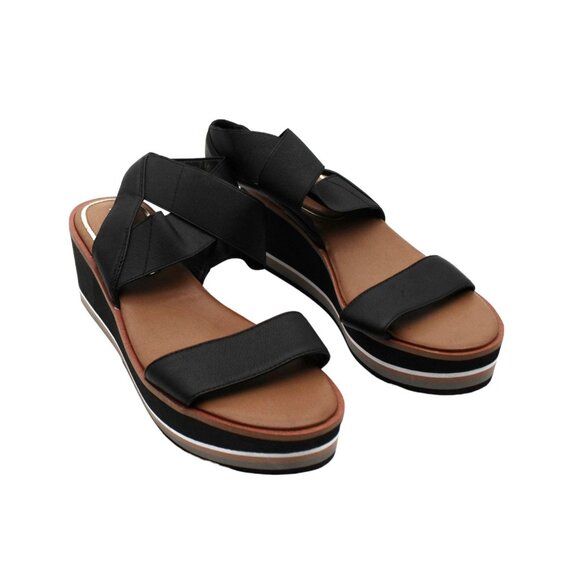 Kenneth Cole New York Shoes - KENNETH COLE NEW YORK Womens Leather Open Toe Wedge Sandals